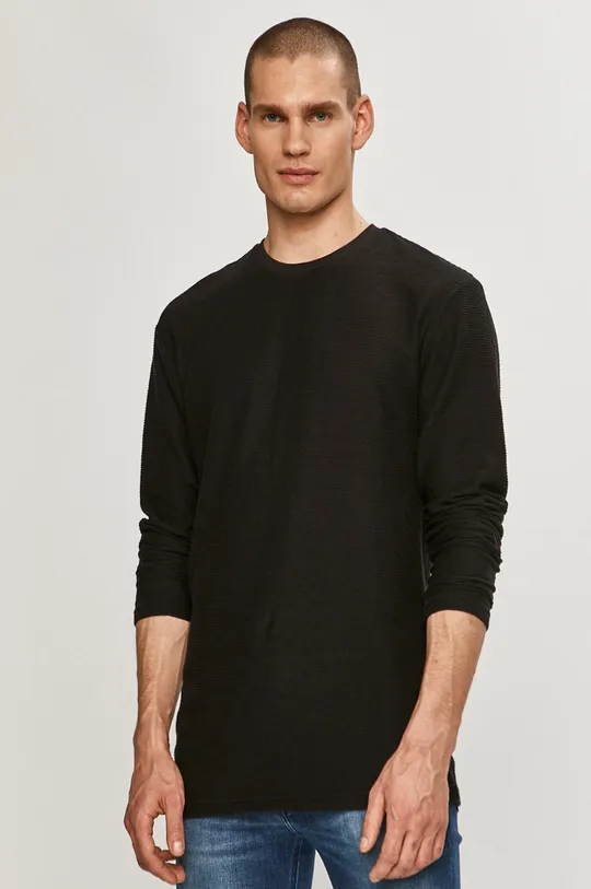 čierna Tigha - Tričko s dlhým rukávom Pánsky