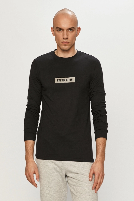 czarny Calvin Klein Performance - Longsleeve Męski