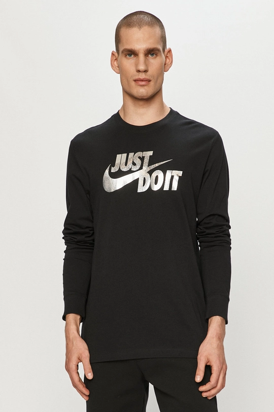 чорний Nike Sportswear - Лонгслів Чоловічий