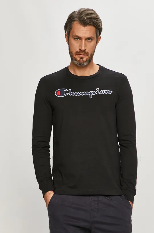 czarny Champion - Longsleeve 214725 Męski