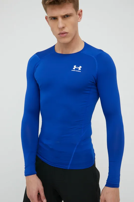 modrá Tréningové tričko s dlhým rukávom Under Armour