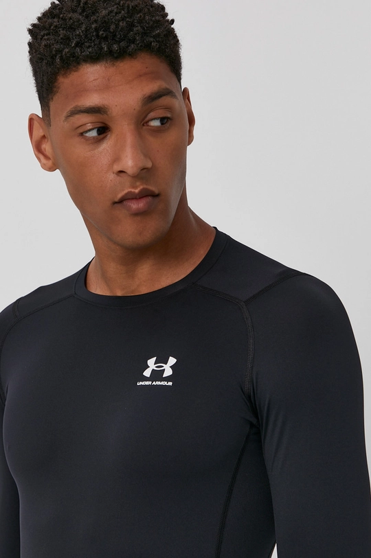 črna Majica z dolgimi rokavi za vadbo Under Armour