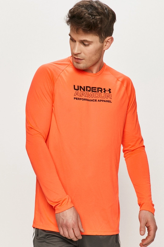 oranžová Tričko s dlhým rukávom Under Armour 1361705 Pánsky