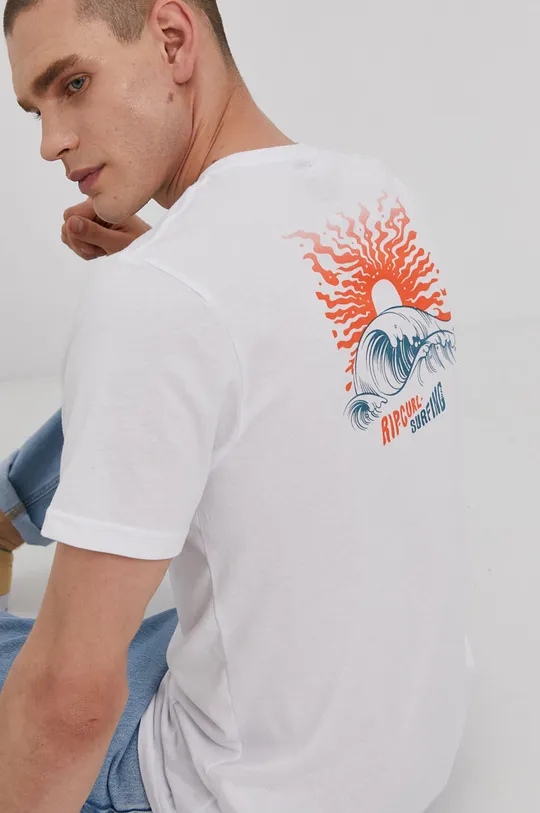 biały Rip Curl T-shirt Męski