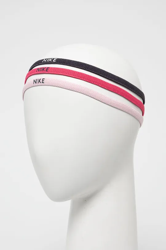 Nike Zestaw opasek sportowych (3-pack) różowy