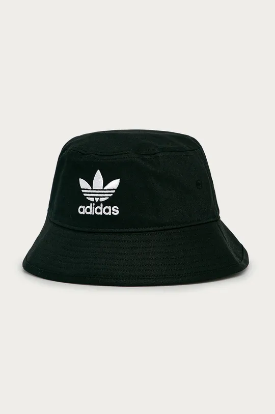 črna adidas Originals klobuk Adicolor Trefoil Bucket Moški