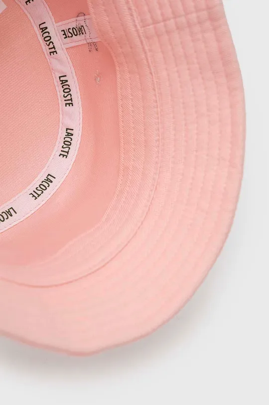 pink Lacoste cotton hat