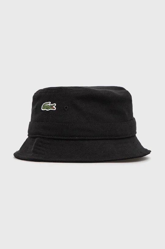 black Lacoste cotton hat Unisex
