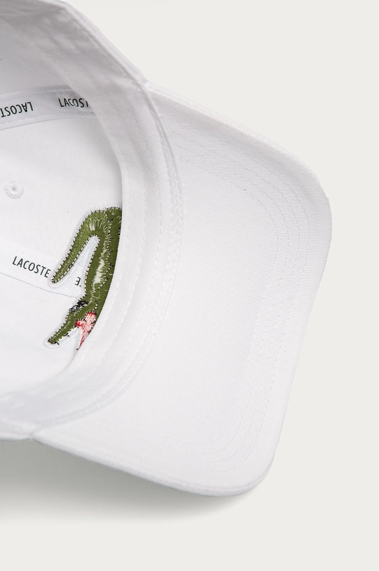 white Lacoste beanie