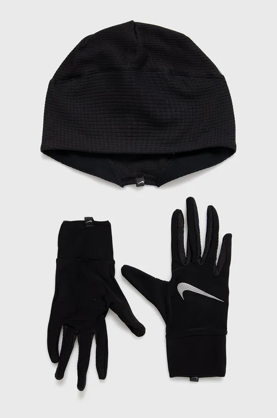 чёрный Шапка и перчатки Nike Мужской