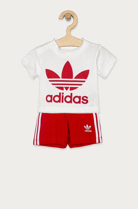 czerwony adidas Originals - Komplet dziecięcy 62-104 cm ED7667 Dziecięcy