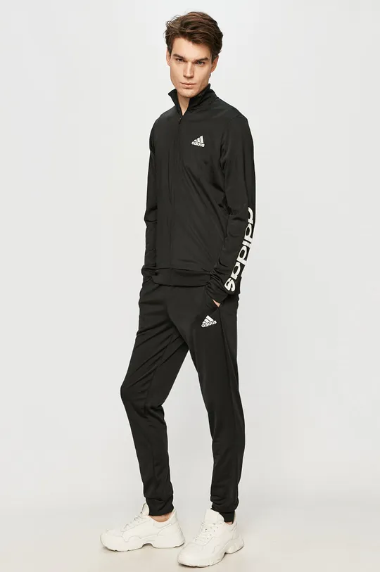 чорний adidas - Спортивний костюм Чоловічий
