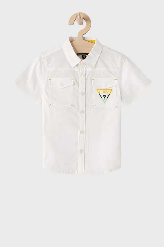 λευκό Παιδικό πουκάμισο Guess Για αγόρια