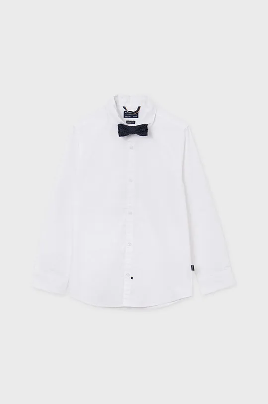 білий Mayoral - Бавовняна сорочка 128-172 cm Для хлопчиків