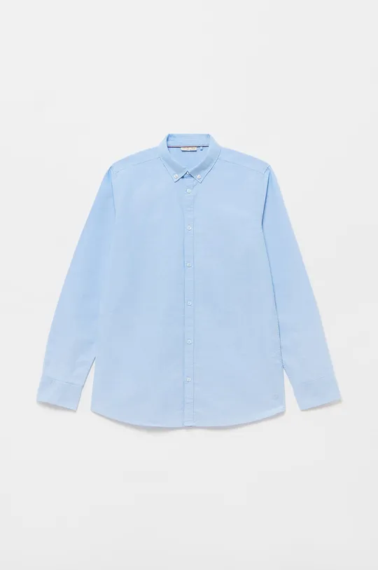 голубой OVS - Детская хлопковая рубашка Для мальчиков