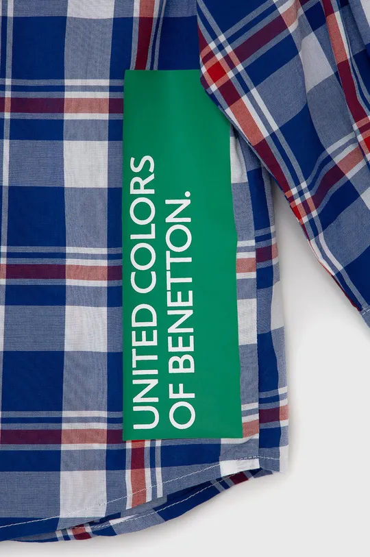 Детская хлопковая рубашка United Colors of Benetton  100% Хлопок