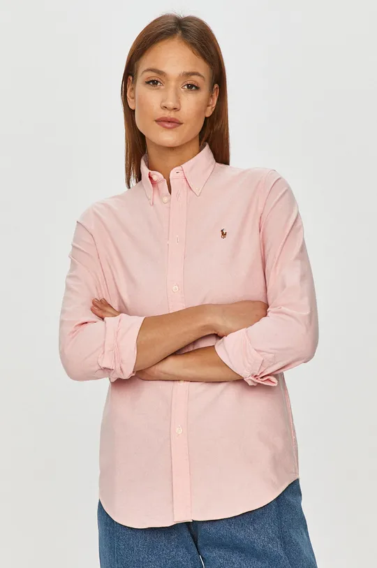 Polo Ralph Lauren - Хлопковая рубашка розовый