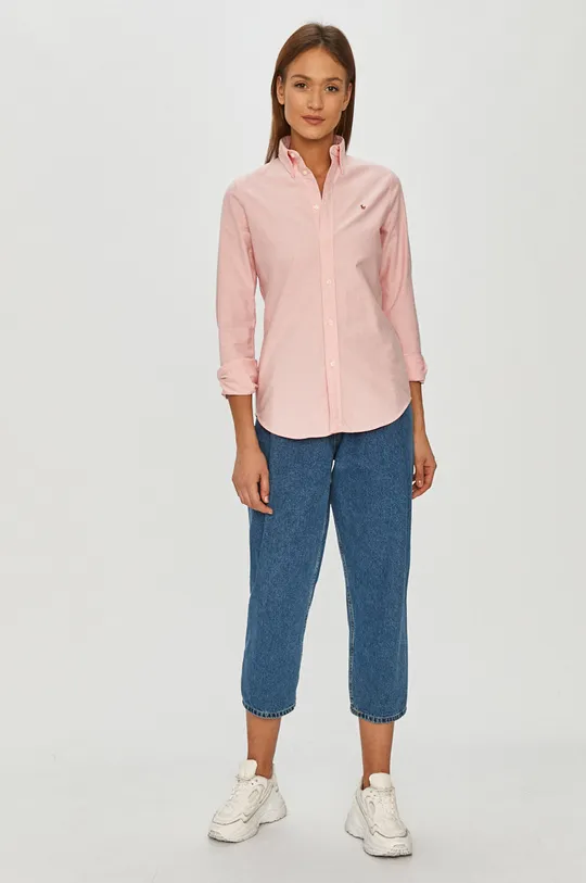 różowy Polo Ralph Lauren - Koszula bawełniana 211743355003