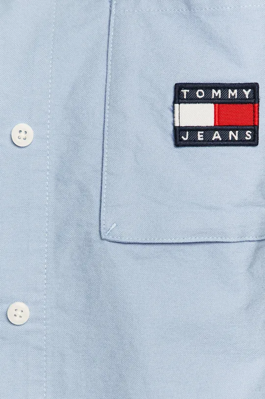 Tommy Jeans - Bavlnená košeľa modrá