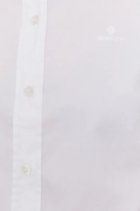 Bavlnená košeľa Gant biela