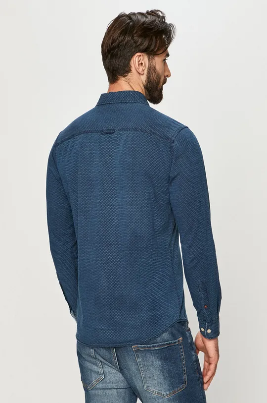 тёмно-синий Premium by Jack&Jones - Хлопковая рубашка