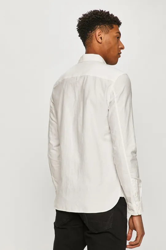biały AllSaints - Koszula bawełniana CARLSBAD LS SHIRT