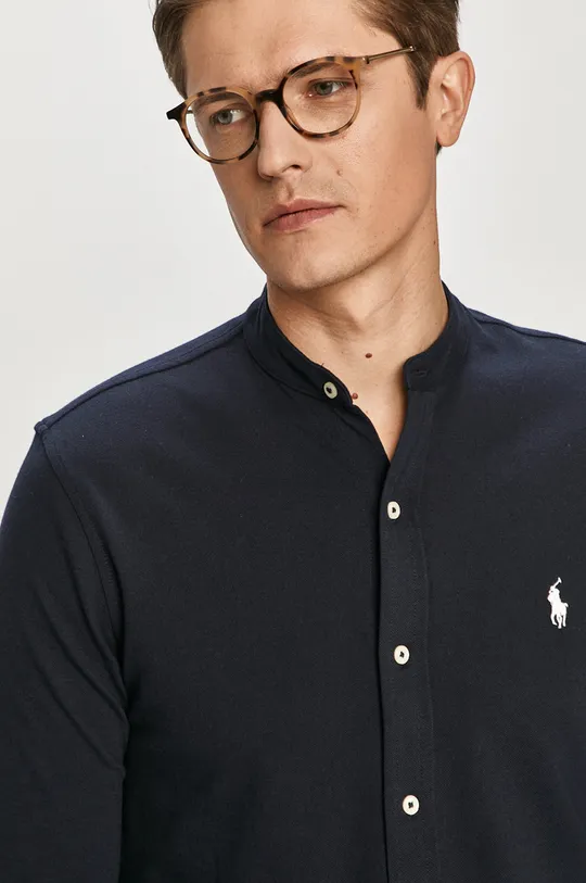 σκούρο μπλε Polo Ralph Lauren - Βαμβακερό πουκάμισο Ανδρικά