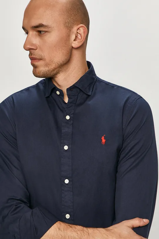 tmavomodrá Polo Ralph Lauren - Bavlnená košeľa Pánsky