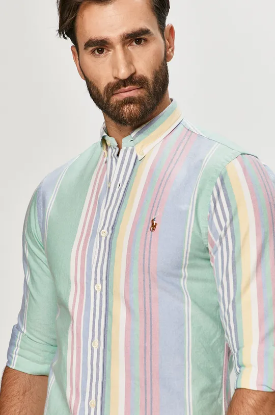 πολύχρωμο Polo Ralph Lauren - Βαμβακερό πουκάμισο Ανδρικά