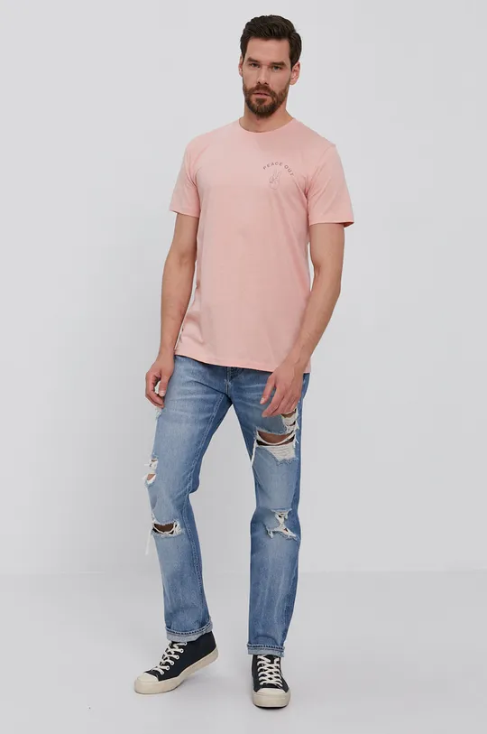 Tričko Selected Homme ružová