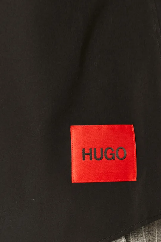 Hugo - Хлопковая рубашка чёрный