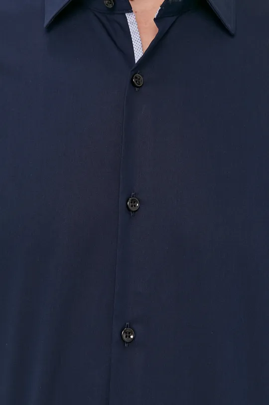 Hugo - Bavlnená košeľa tmavomodrá