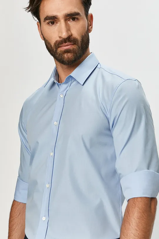 modrá Hugo - Bavlnená košeľa Pánsky