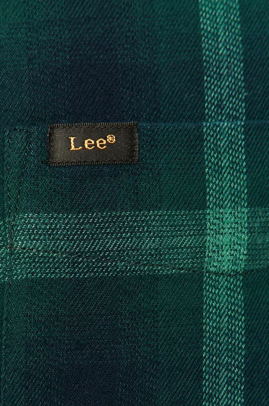 Lee - Koszula bawełniana zielony
