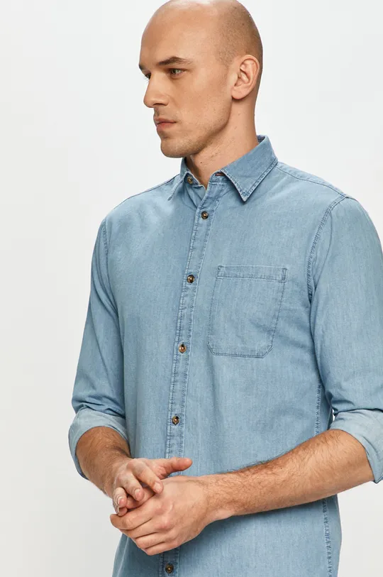 niebieski Produkt by Jack & Jones - Koszula jeansowa Męski