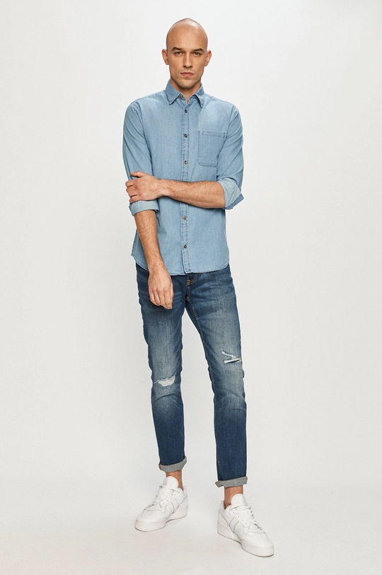 Produkt by Jack & Jones - Koszula jeansowa 100 % Bawełna