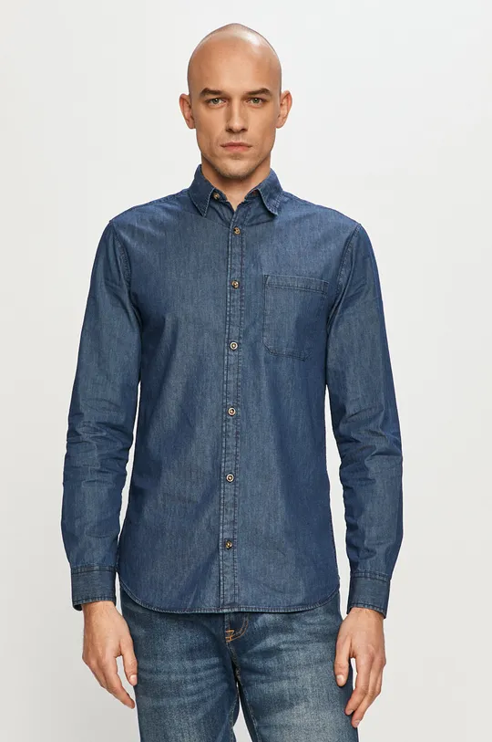 granatowy Produkt by Jack & Jones - Koszula jeansowa