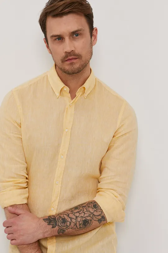 жёлтый Рубашка Strellson Мужской