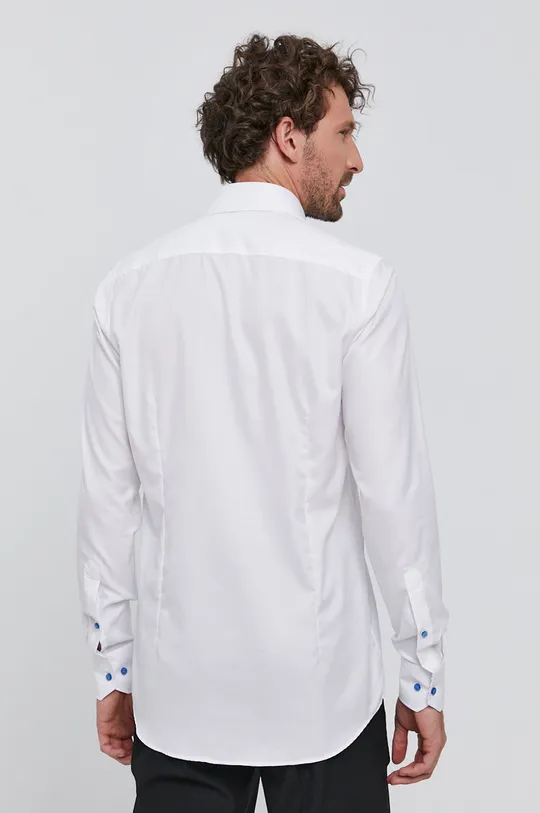 білий Бавовняна сорочка Emanuel Berg