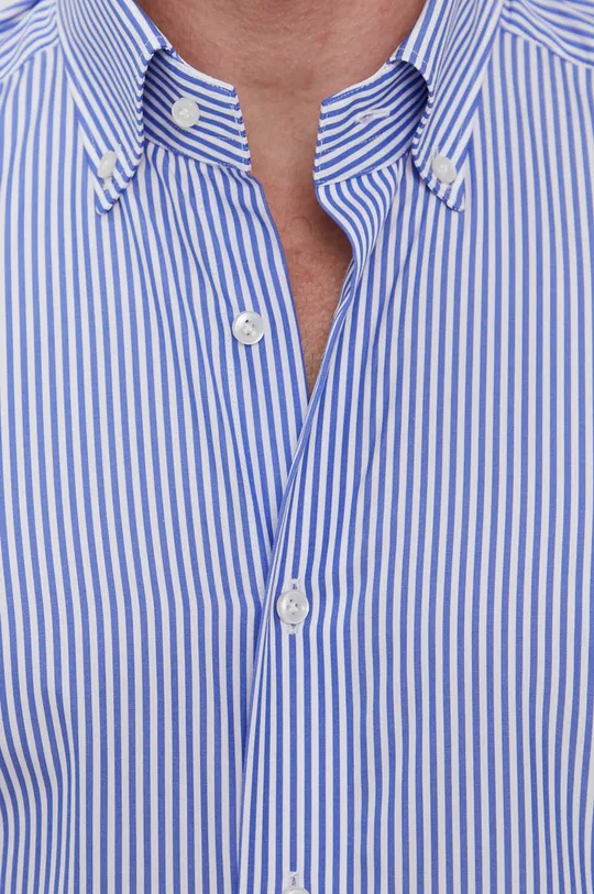Bavlnená košeľa Emanuel Berg modrá