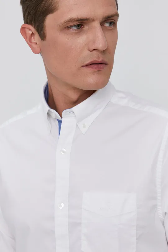 biela Košeľa Gant Pánsky