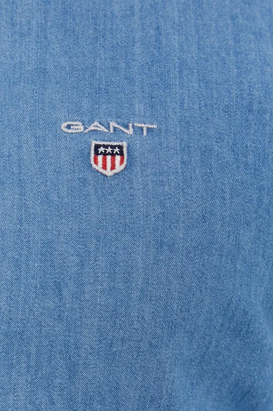Bavlnená košeľa Gant modrá