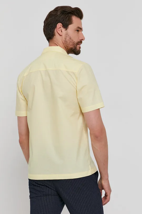 κίτρινο Βαμβακερό πουκάμισο Lyle & Scott