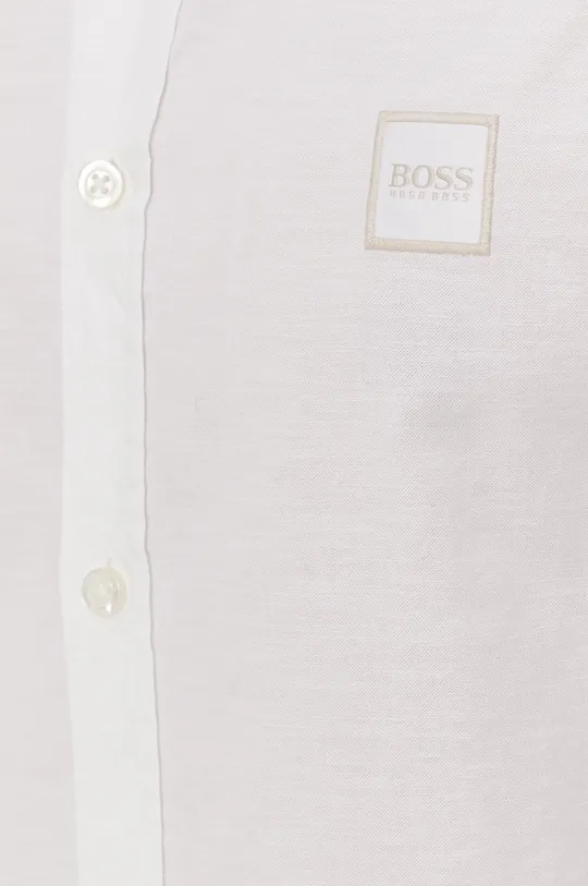Bavlnená košeľa Boss Casual biela