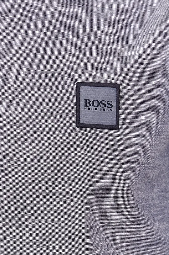 Bavlnená košeľa Boss Casual tmavomodrá