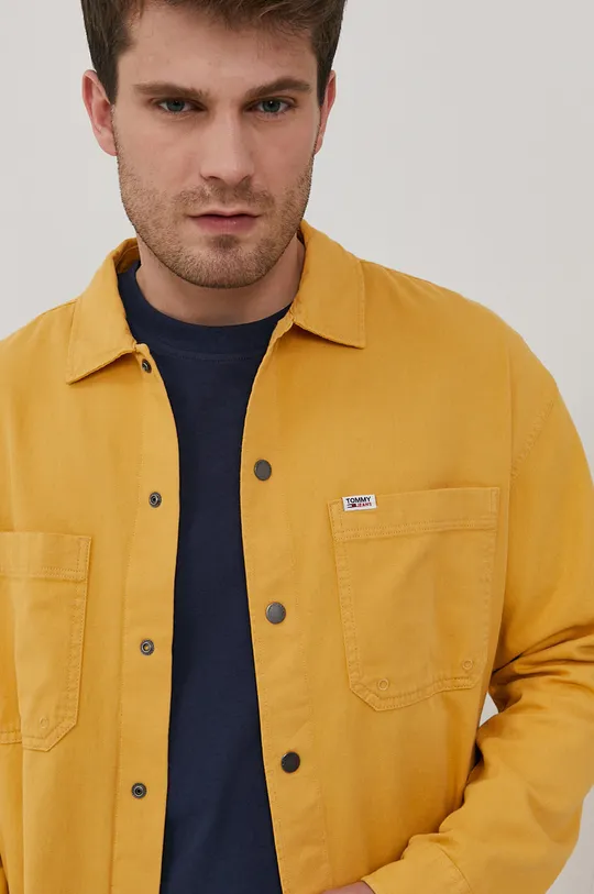 жёлтый Хлопковая рубашка Tommy Jeans