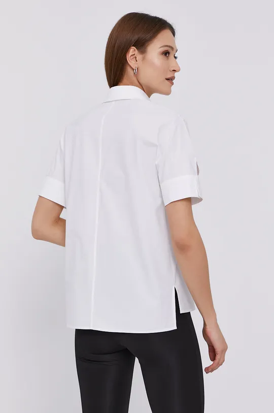 biały Karl Lagerfeld Koszula bawełniana 211W1604