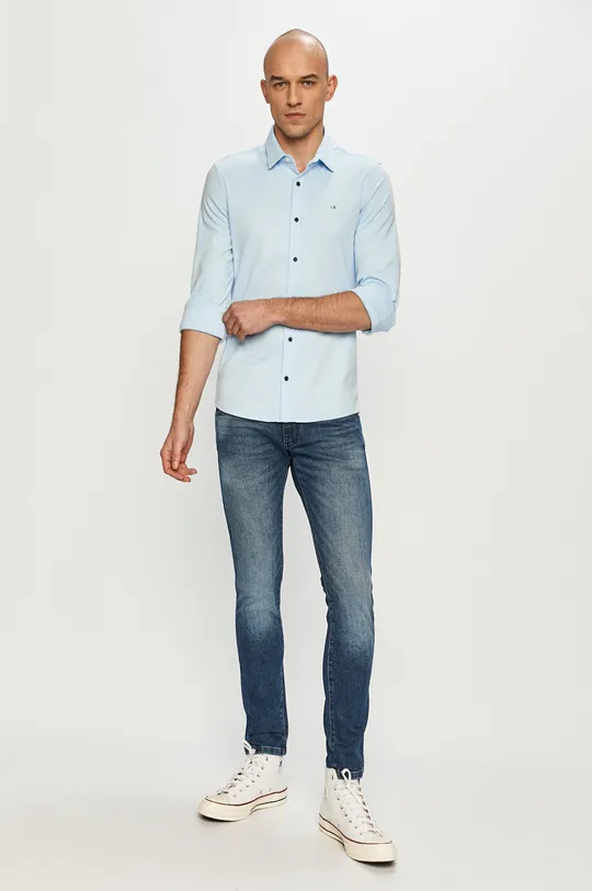 Calvin Klein - Bavlnená košeľa  100% Bavlna