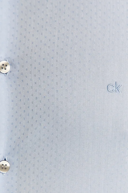 Calvin Klein - Bavlnená košeľa modrá