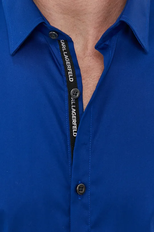 Karl Lagerfeld Koszula bawełniana 511699.605103 niebieski